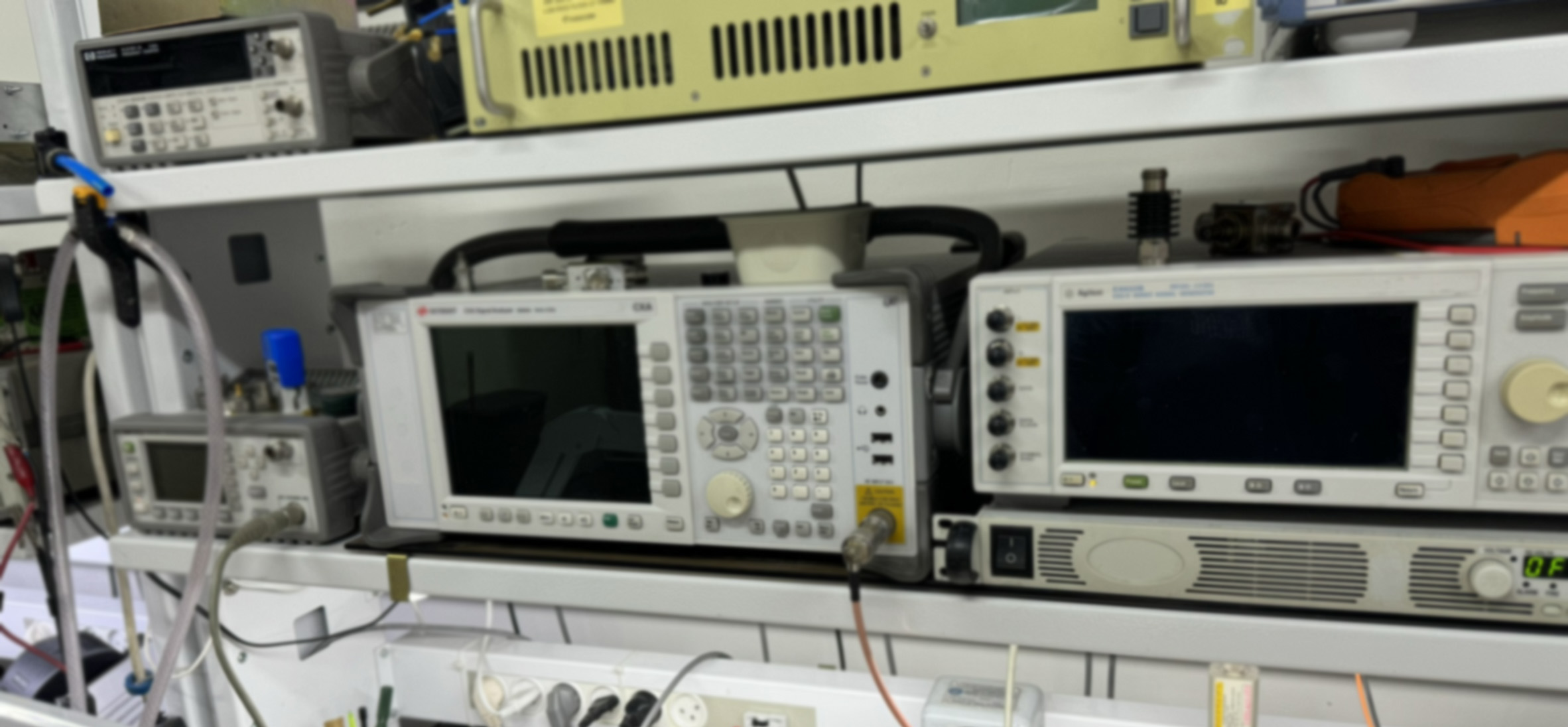 RF measurement equipment in Tugicom’s laboratory